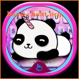 Cute Panda Unicorn Keyboard Theme icon