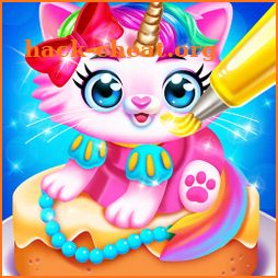 Cute Pet Dress Up Cakes - Rainbow Baking Games icon