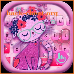 Cute Pink Cat Keyboard Theme icon