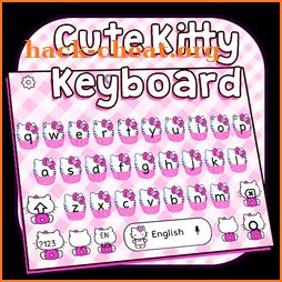 Cute Pink Kitty Keyboard Theme icon