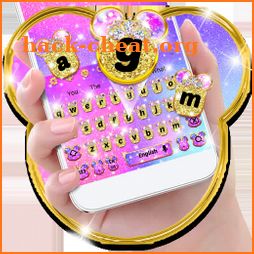 Cute Pink Love Galaxy Mouse Keyboard icon