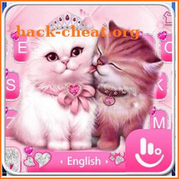 Cute Pink Lovely Cat Keyboard Theme icon