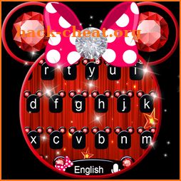 Cute Pink Minny Bowknot Keyboard Theme icon