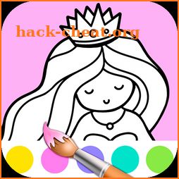 Cute Princess Coloring Book icon