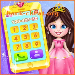 cute princess toy phone game icon
