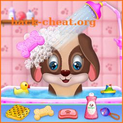 Cute Puppy Pet Care & Dress Up Game icon
