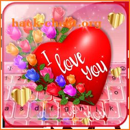 Cute Romantic Heart Keyboard Theme icon