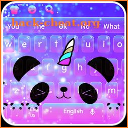 Cute Shimmering Panda Keyboard icon