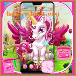 Cute unicorn theme list icon