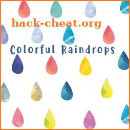 Cute Wallpaper Colorful Raindrops Theme icon