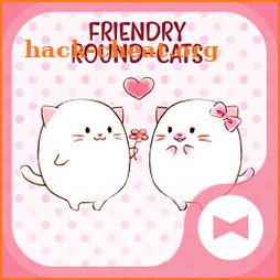 Cute Wallpaper Friendly Round-Cats Theme icon
