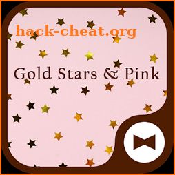 Cute Wallpaper Gold Stars & Pink Theme icon