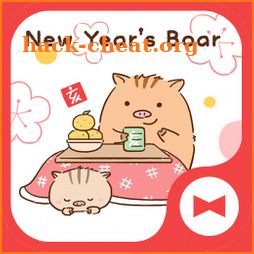 Cute Wallpaper New Year's Boar Theme icon