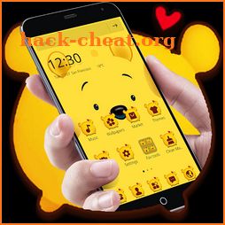Cuteness Yellow Pooh Bear Theme icon