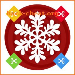 Cutting Snowflake From Paper icon