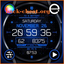 Cyber Agent digital watch face icon