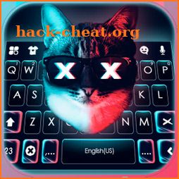 Cyberpunk Cat Keyboard Theme icon