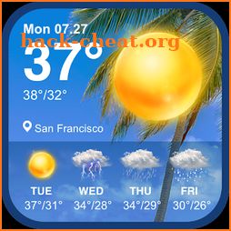 Daily weather forecast & weather report widget icon