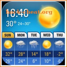 Daily weather forecast widget app icon