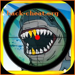 Dangerous Funny Shark Sniper Hunting Shooting Pro icon