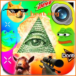 Dank Memes Photo Studio illuminati Sticker icon