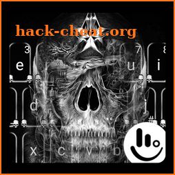 Dark Black Skull Keyboard Theme icon
