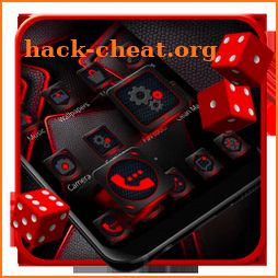 Dark HD Red Black Launcher Theme icon