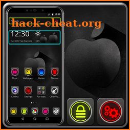 Dark Neon Apple Launcher Theme icon