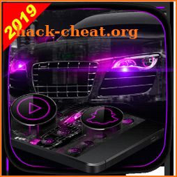 Dark Purple Black Car Launcher Theme 🚕 icon