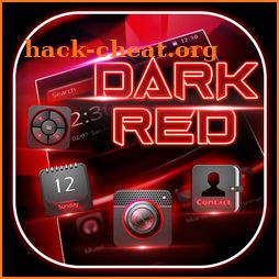 Dark Red Launcher icon