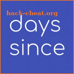 Days Since. Count the days since you did something icon