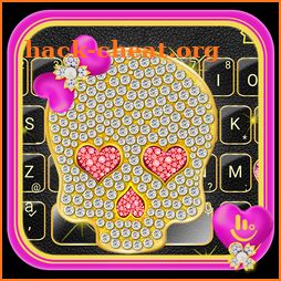 Diamond Bowknot Skull Keyboard Theme icon