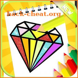 Diamond Coloring and Drawing for kids - Free Pages icon