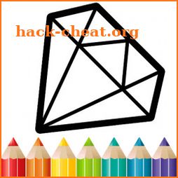 Diamond Coloring and Drawing for kids icon