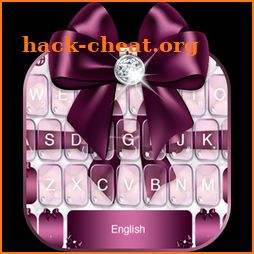 Diamond Purple Bow Keyboard Theme icon