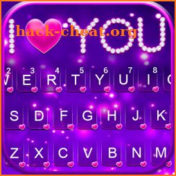 Diamond Purple Love Keyboard Background icon