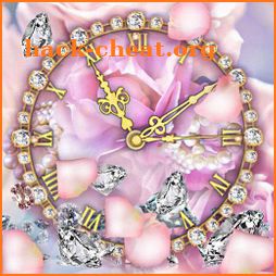 Diamonds Love Clock Live Wallpaper icon