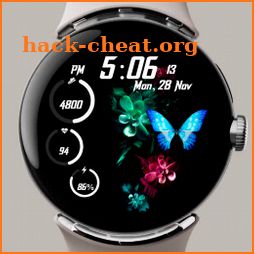 Digital Butterfly Watchface icon
