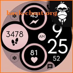 Digital Rose Gold 3 Watch Face icon
