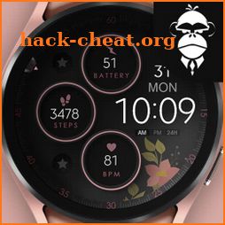Digital Rose Gold 4 Watch Face icon