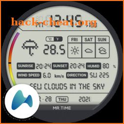 Digital Weather Info : Watch Face by MR TIME icon