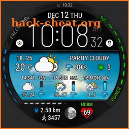 Digital Weather Watch face P5 icon