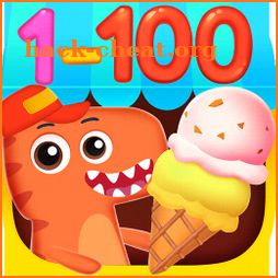Dino Kids Numbers Count To 100 Math Games for Kids icon