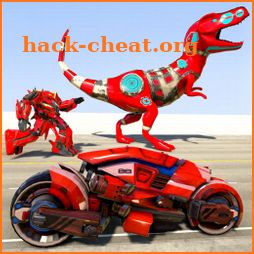 Dino Robot Bike Transform War Robot Dinosaur Games icon