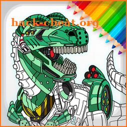 Dino Robots Coloring Book for Boys icon