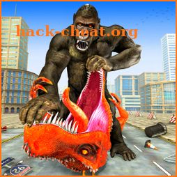 Dinosaur City Rampage Angry Dinosaur Attack Games icon