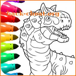 Dinosaur Coloring Book Glitter icon
