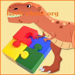 Dinosaur jigsaw puzzles & drawing games for kids icon