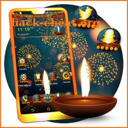 Diwali Fireworks Launcher Theme icon