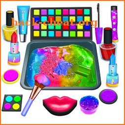 DIY Makeup Mixing into Slime icon